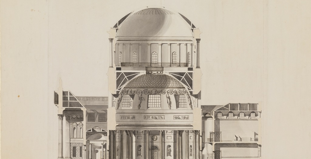 James Gandon's design for the dome